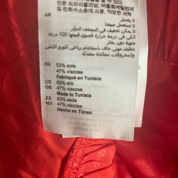 SANDRO Azelie silk-blend mini dress (red) - Picture 15 of 16